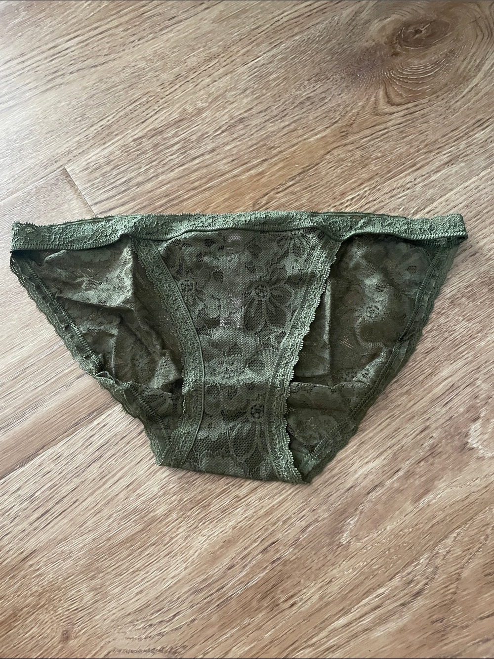 Victoria's Secret Olive Lace Bikini Panty